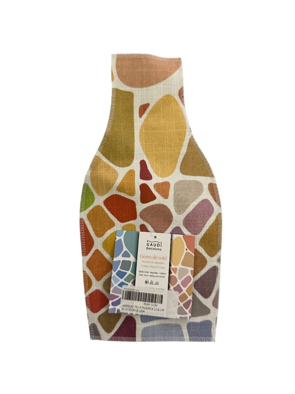 Gaudi Barcelona Cotton Flower Vase Bottle Cover for Plastic or Glass Bottle